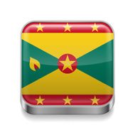 Metal icon of Grenada