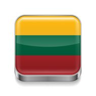 Metal icon of Lithuania