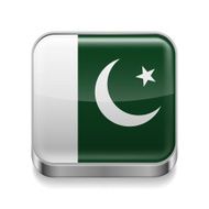 Metal icon of Pakistan