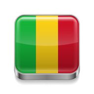 Metal icon of Mali