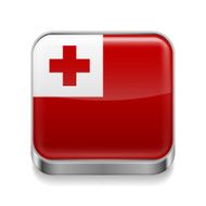 Metal icon of Tonga