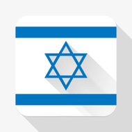Simple flat icon Israel flag Vector