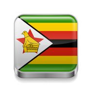 Metal icon of Zimbabwe
