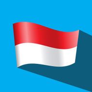 indonesia flag vector icon