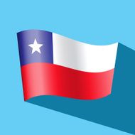 chile flag vector icon