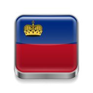 Metal icon of Liechtenstein