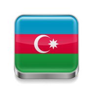 Metal icon of Azerbaijan