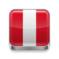 Metal icon of Peru