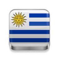 Metal icon of Uruguay