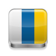 Metal icon of Canary Islands