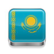 Metal icon of Kazakhstan
