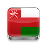 Metal icon of Oman