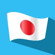 japan flag vector icon
