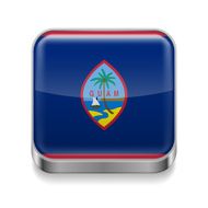 Metal icon of Guam