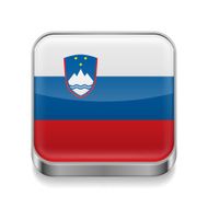Metal icon of Slovenia