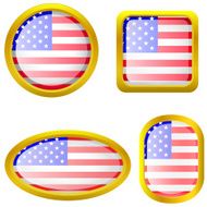 usa flag icon set N2