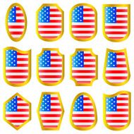usa flag icon set N3