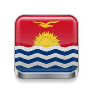 Metal icon of Kiribati