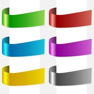 Vector ribbons set N6