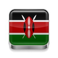 Metal icon of Kenya