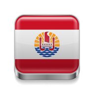 Metal icon of French Polynesia
