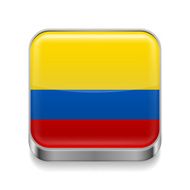 Metal icon of Colombia