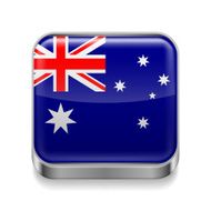 Metal icon of Australia