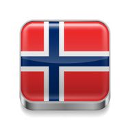 Metal icon of Norway