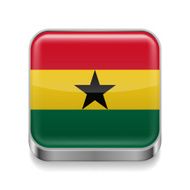 Metal icon of Ghana