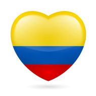 Heart icon of Colombia