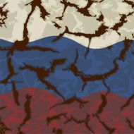 Russian grunge flag N3