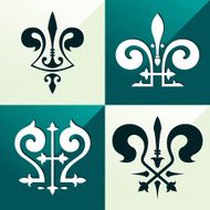 medieval emblem ornament N2