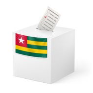 Ballot box with voting paper Togo