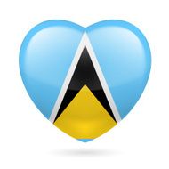 Heart icon of Saint Lucia