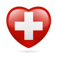 Heart icon of Switzerland