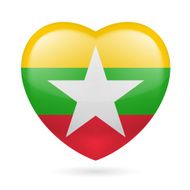 Heart icon of Myanmar