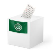 Ballot box with voting paper Croatia