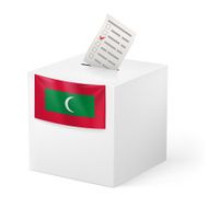 Ballot box with voting paper Palau