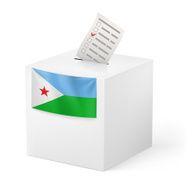 Ballot box with voting paper Cyprus