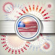 Independence Day card or background July 4 N8