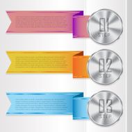 Colorful banner ribbon Element for infographic N4