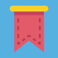 Vector Web Bookmark Ribbon Icon N10
