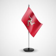 Table flag of Isle Man