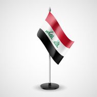 Table flag of Iraq