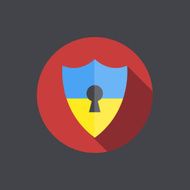 Vector modern ukraine shield background Eps 10