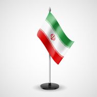 Table flag of Iran