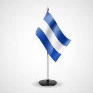 Table flag of El Salvador