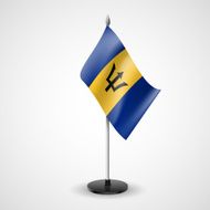 Table flag of Barbados