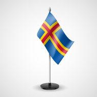 Table flag of Aland Islands