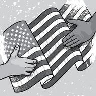 Hands U S Flag N2